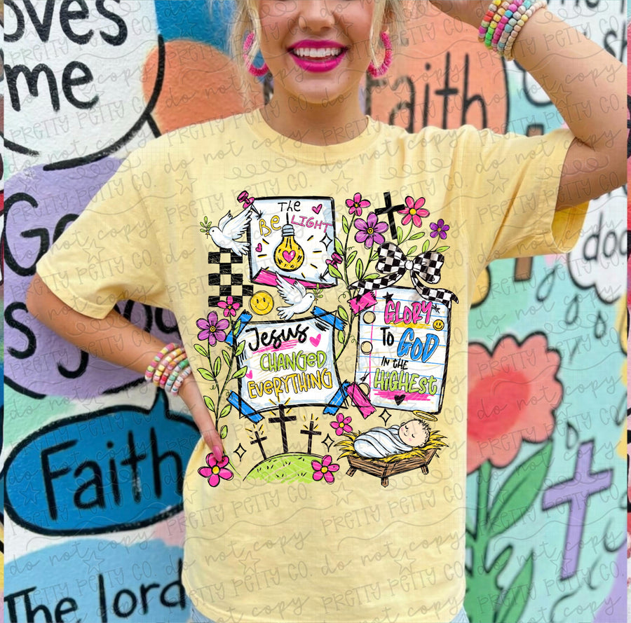 Faith Doodles Christian Graphic Tees | Inspirational Religious Shirts