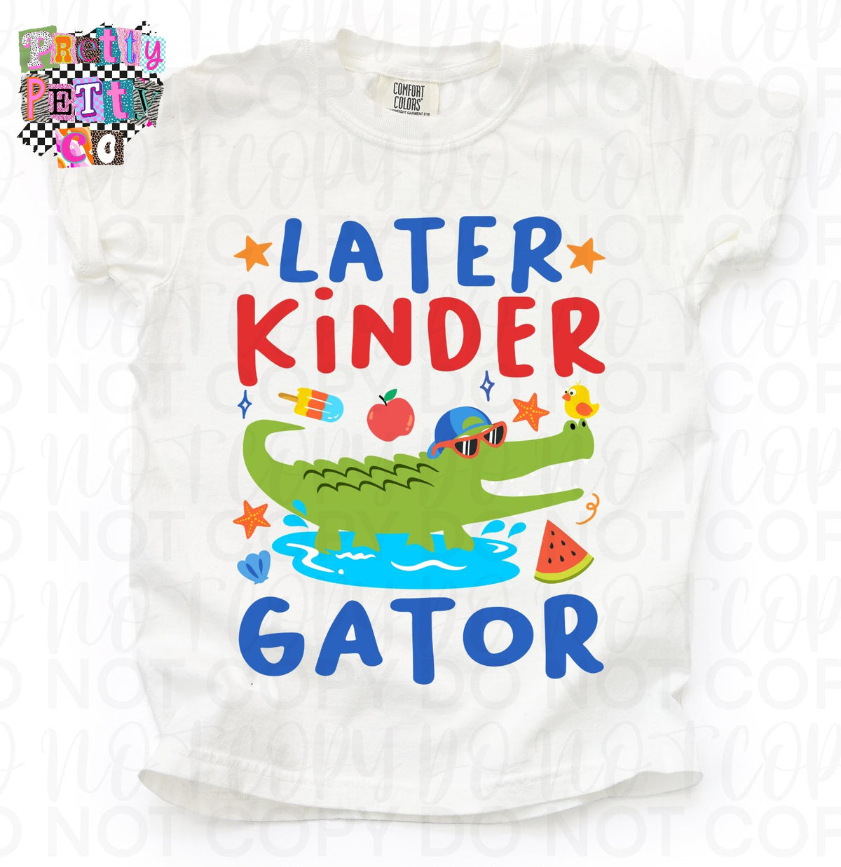 Later Gator Cute Alligator Graphic Tee, Back to School Boys Shirt, Fun Classroom Outfit, Comfort Colors, Youth Sizing - Pretty Petty Co
