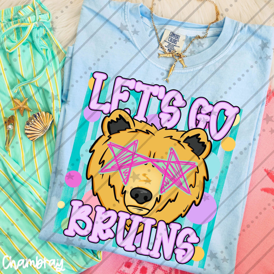 Let's Go Spirit Tee | School Spirit Shirt | Game Day Apparel | Football Season Graphic Tee | Pep Rally Shirt