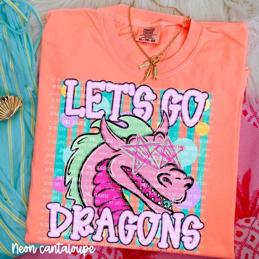 Let's Go Spirit Tee | School Spirit Shirt | Game Day Apparel | Football Season Graphic Tee | Pep Rally Shirt