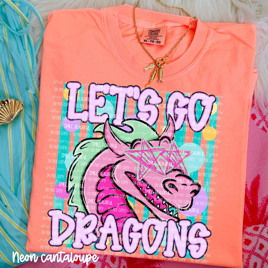 Let's Go Spirit Tee | School Spirit Shirt | Game Day Apparel | Football Season Graphic Tee | Pep Rally Shirt