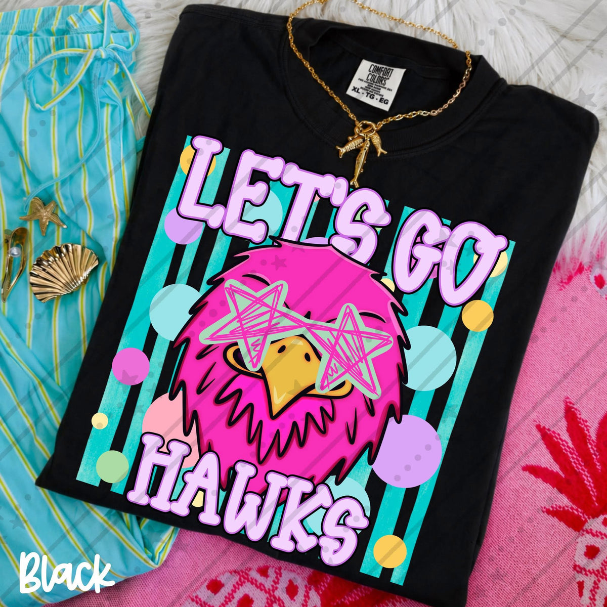 Let's Go Spirit Tee | School Spirit Shirt | Game Day Apparel | Football Season Graphic Tee | Pep Rally Shirt