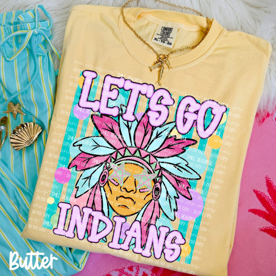 Let's Go Spirit Tee | School Spirit Shirt | Game Day Apparel | Football Season Graphic Tee | Pep Rally Shirt