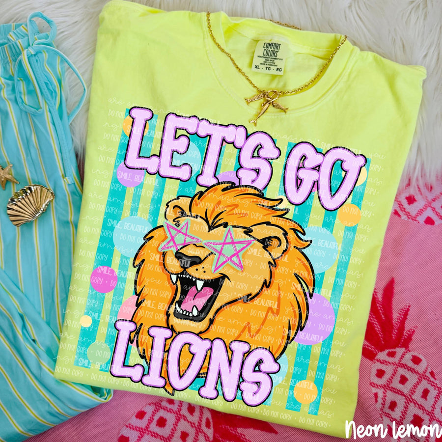 Let's Go Spirit Tee | School Spirit Shirt | Game Day Apparel | Football Season Graphic Tee | Pep Rally Shirt