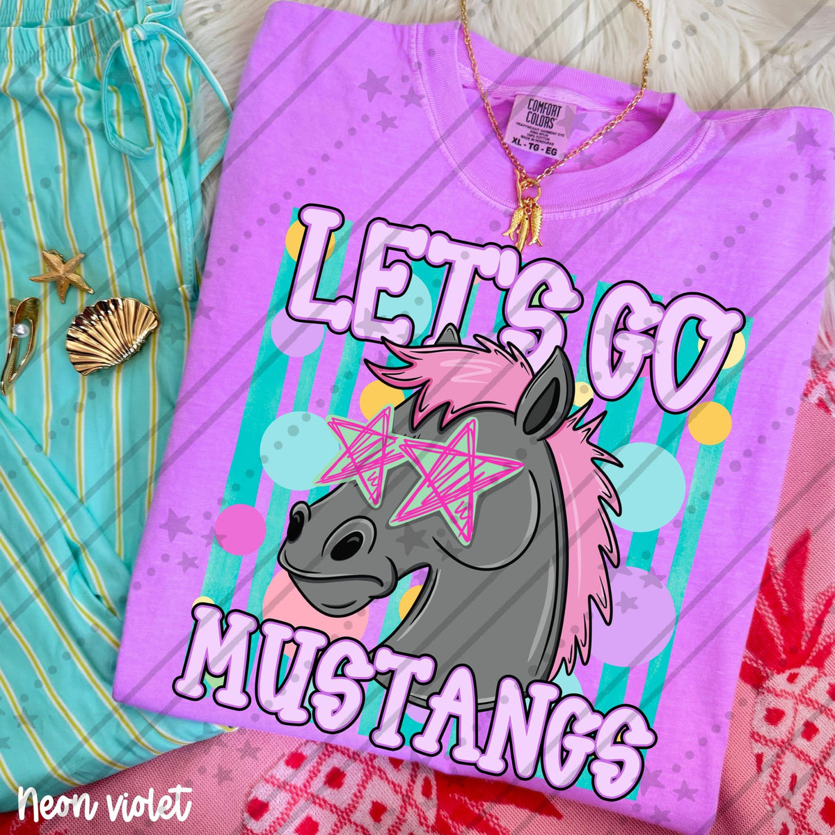 Let's Go Spirit Tee | School Spirit Shirt | Game Day Apparel | Football Season Graphic Tee | Pep Rally Shirt