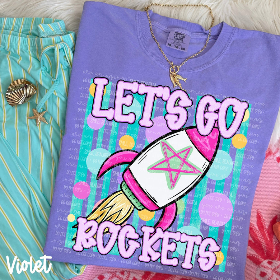 Let's Go Spirit Tee | School Spirit Shirt | Game Day Apparel | Football Season Graphic Tee | Pep Rally Shirt