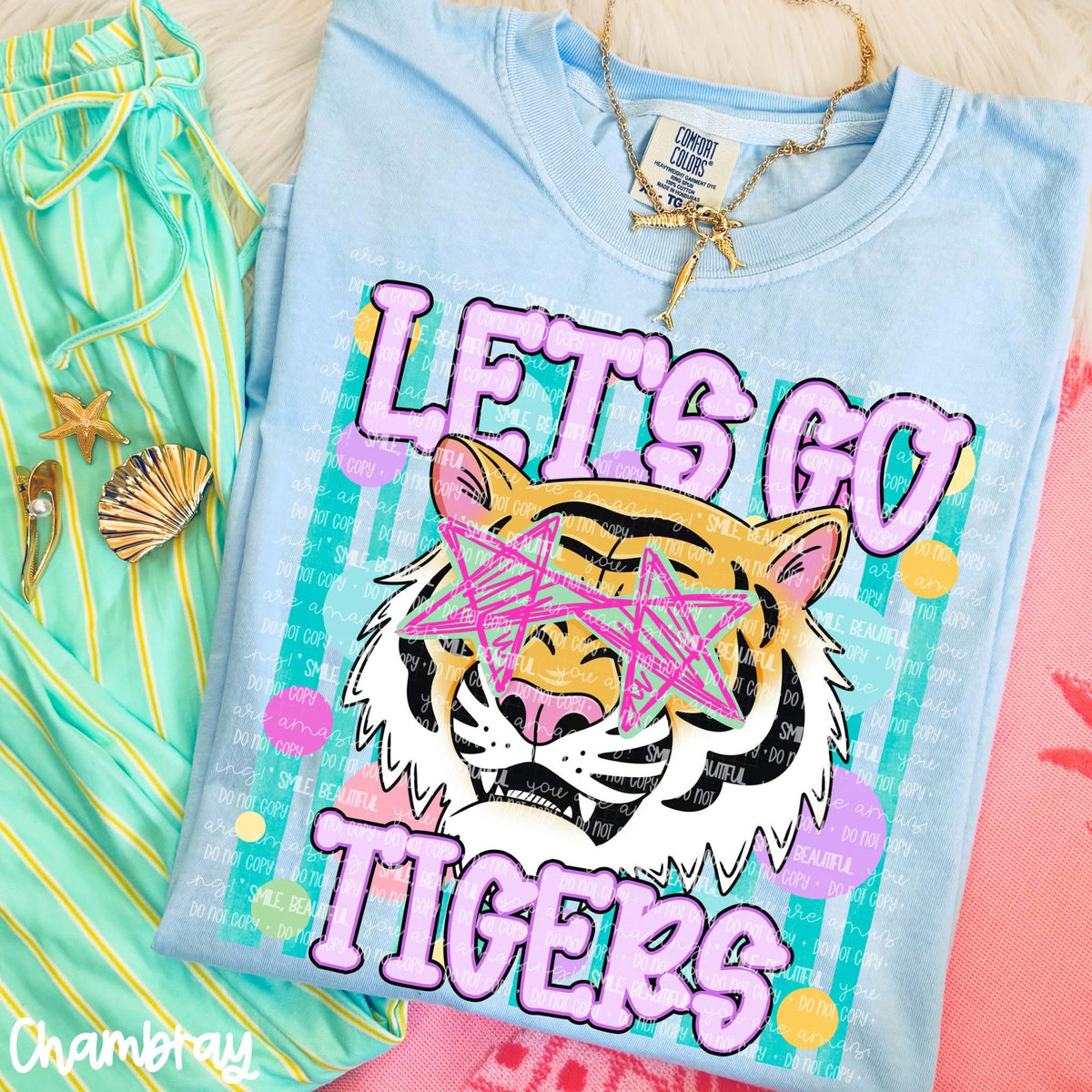 Let's Go Spirit Tee | School Spirit Shirt | Game Day Apparel | Football Season Graphic Tee | Pep Rally Shirt