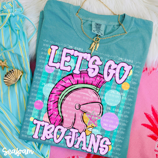 Let's Go Spirit Tee | School Spirit Shirt | Game Day Apparel | Football Season Graphic Tee | Pep Rally Shirt