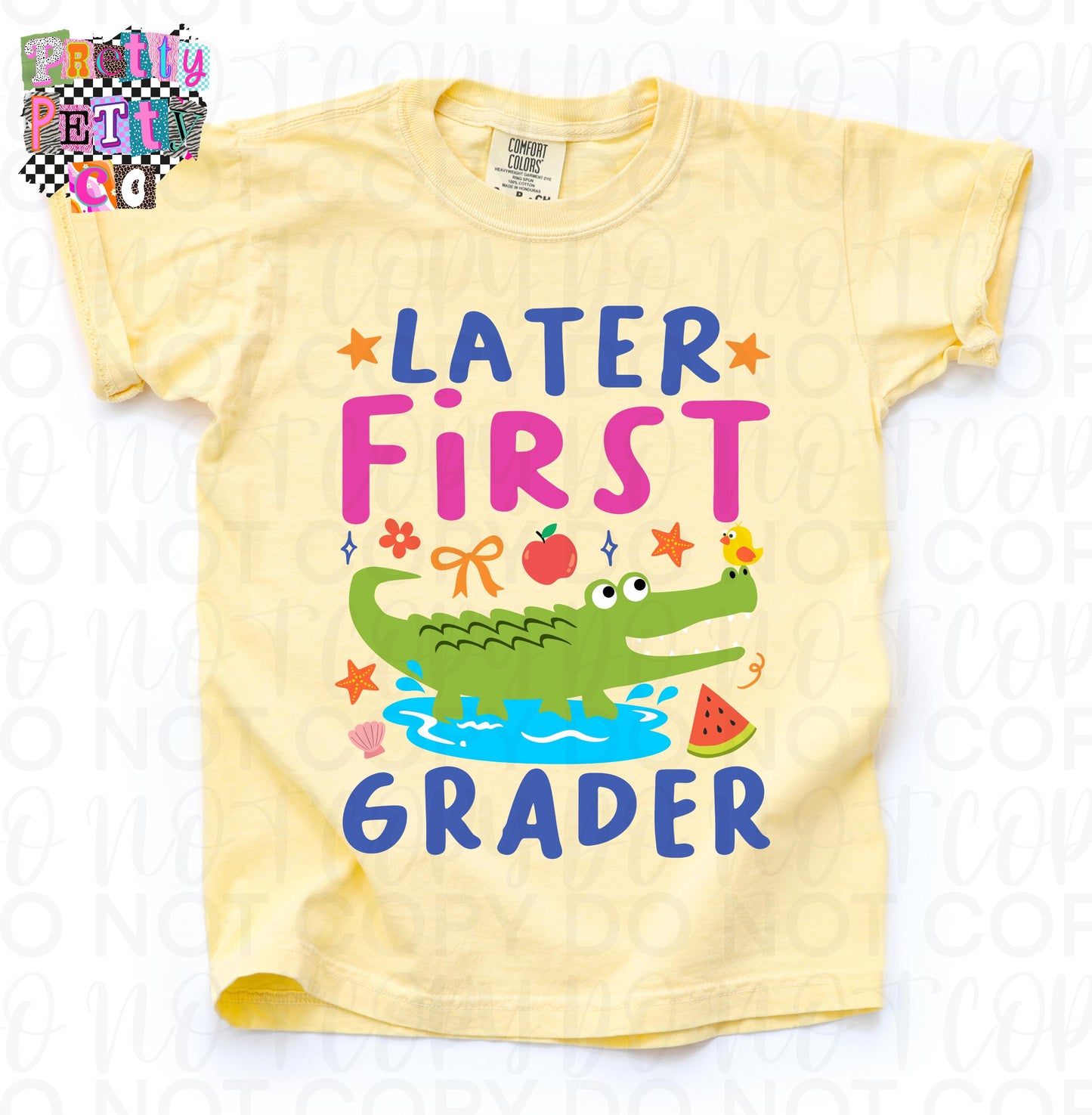 Later Gator Cute Alligator Graphic Tee, Back to School Girls Shirt, Fun Classroom Outfit, Comfort Colors, Youth Sizing