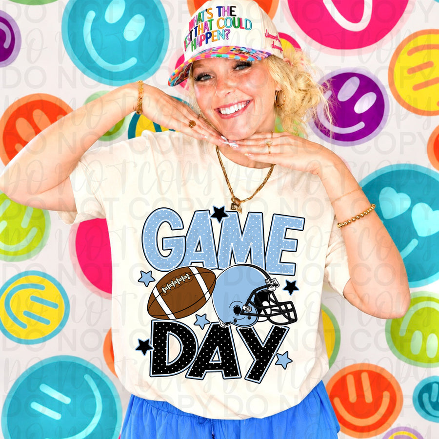 Game Day | Football Shirt | Cute Football Graphic Tee | Sports Fan Apparel | Tailgate Shirt