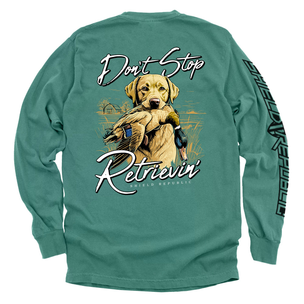 Don't Stop Retrievin Yellow Lab - Pretty Petty Co