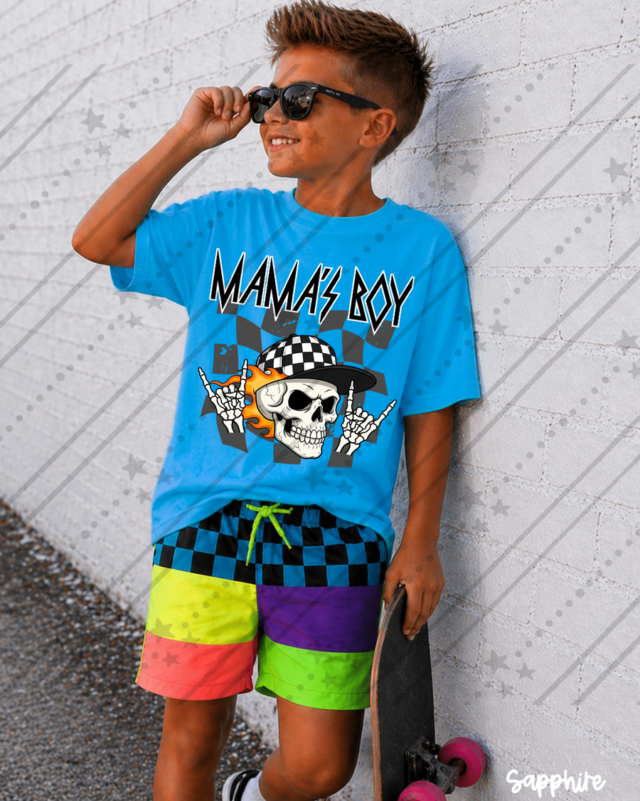 Mama's Boy Shirt | Cool Boys Graphic Tee | Trendy Kids Shirt | Boy Mom Apparel | Cute Boys Tee