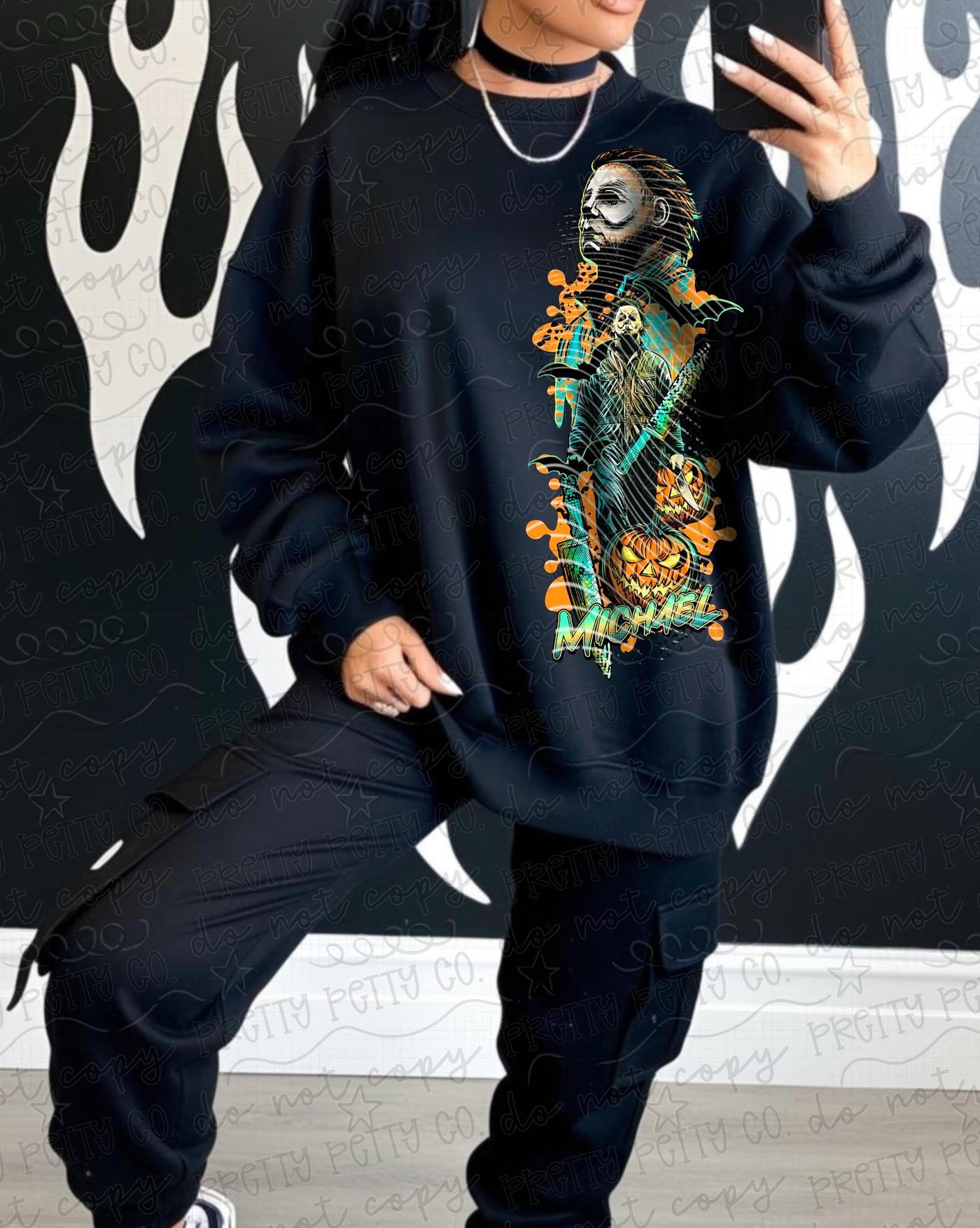 Myers Horror Graphic Tee | Slasher Halloween Shirt | Retro Spooky Season Tee