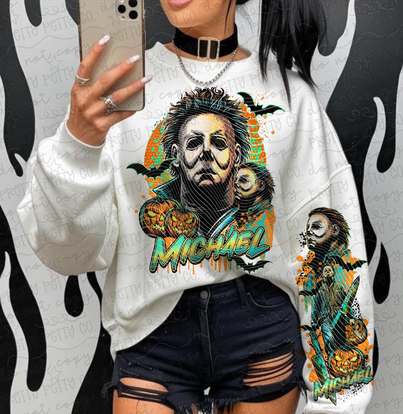 Myers Horror Graphic Tee | Slasher Halloween Shirt | Retro Spooky Season Tee