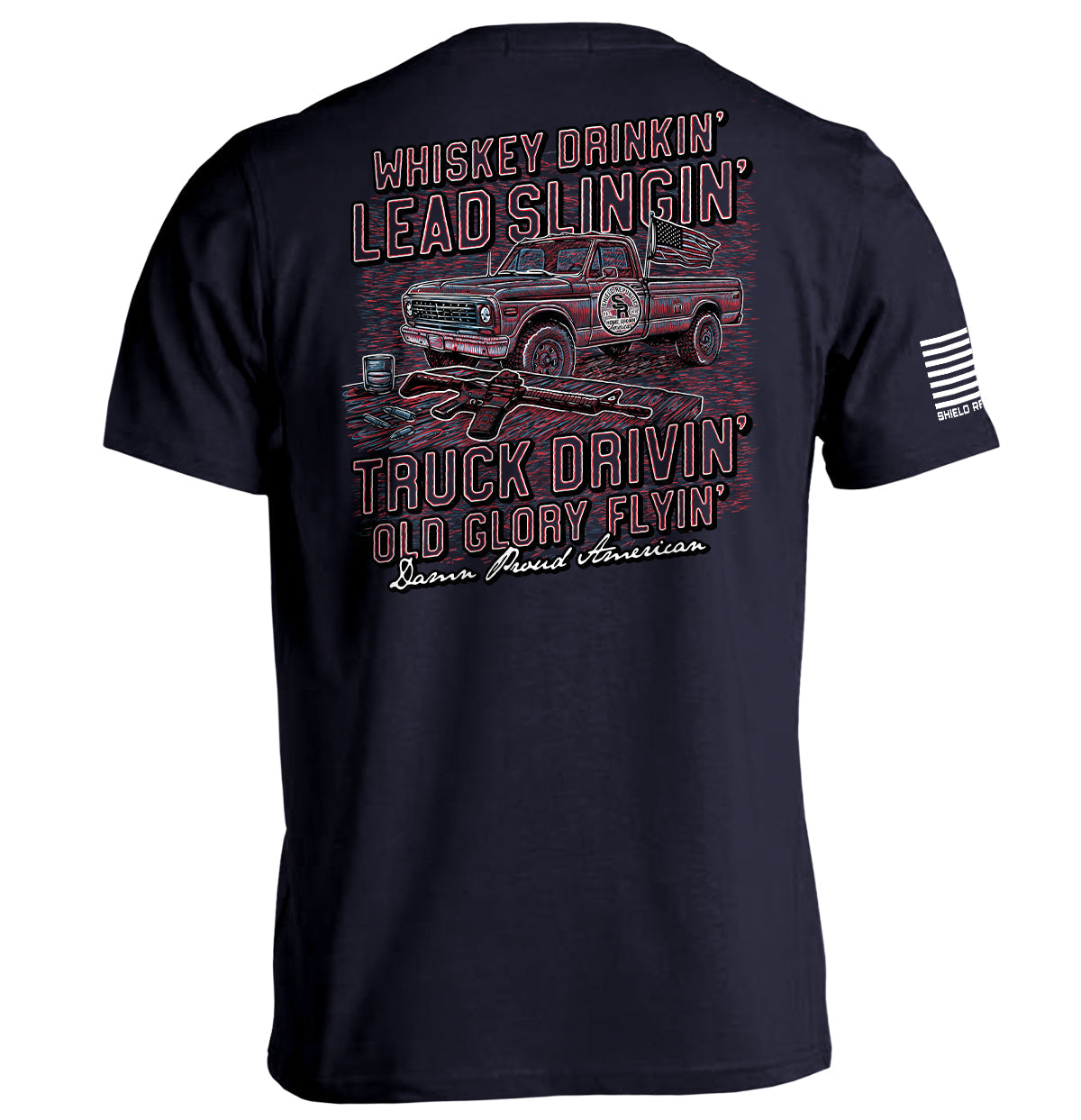 Damn Proud American Red White and Blue - Pretty Petty Co