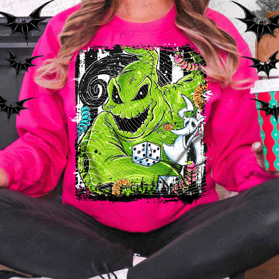 Boogie Monster Christmas Shirt | Spooky Holiday Monster Tee | Creepy Christmas Sweatshirt | Gothic Holiday Apparel | Halloween Christmas Graphic