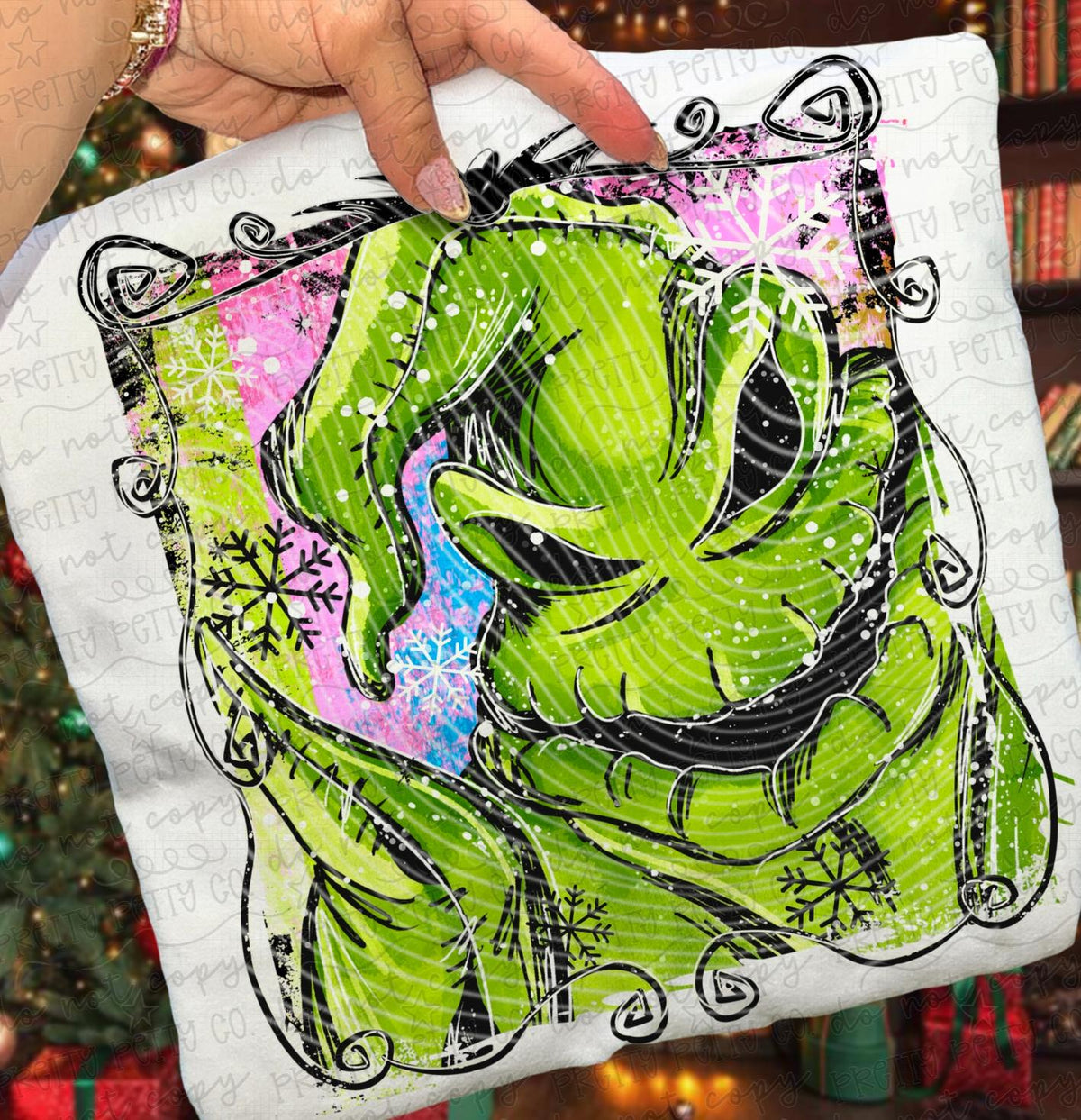 Retro Spooky Green Boogeyman Graphic Tee