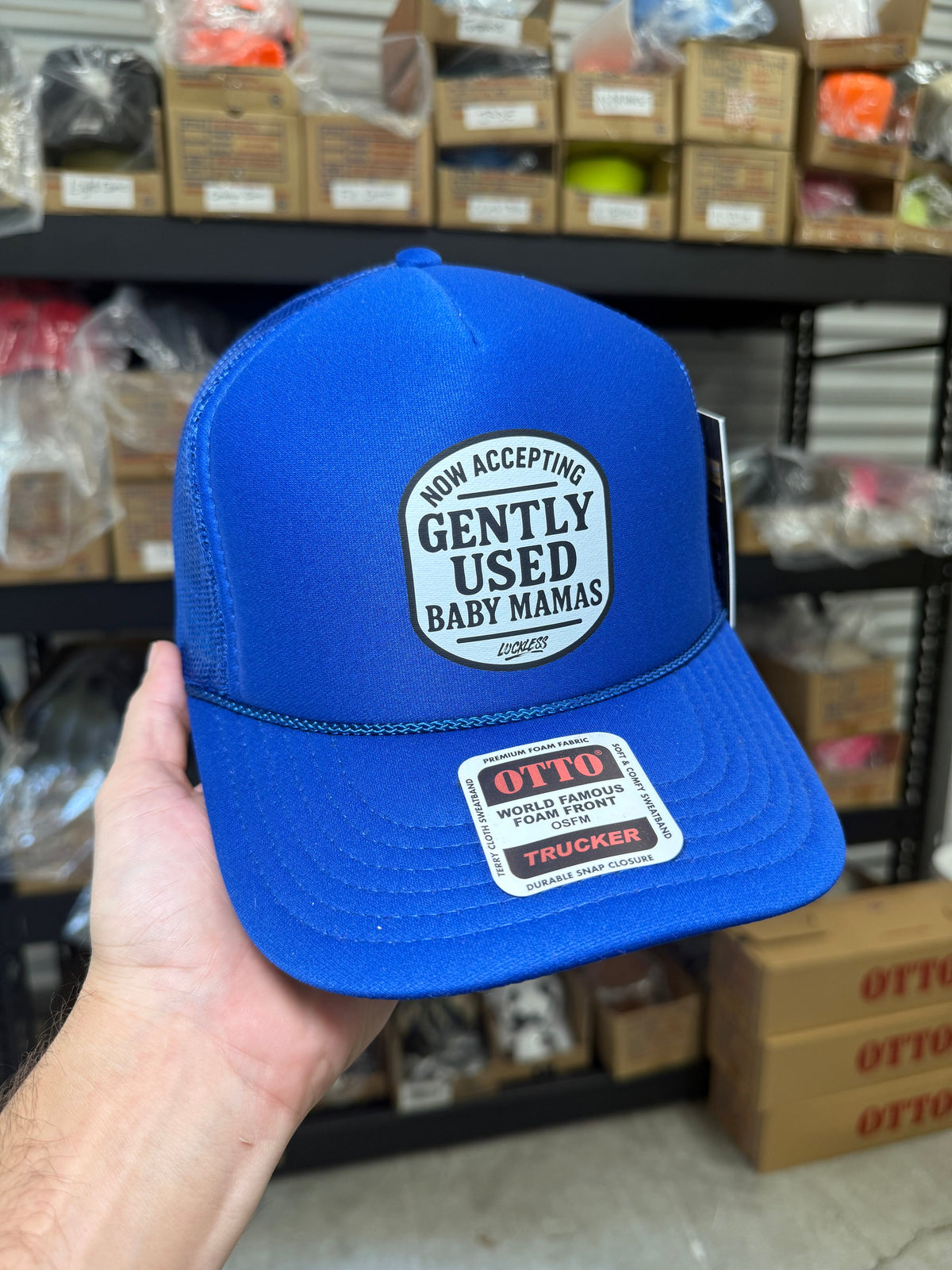 Now Accepting Gently Used Baby Mamas Trucker Hat - Pretty Petty Co