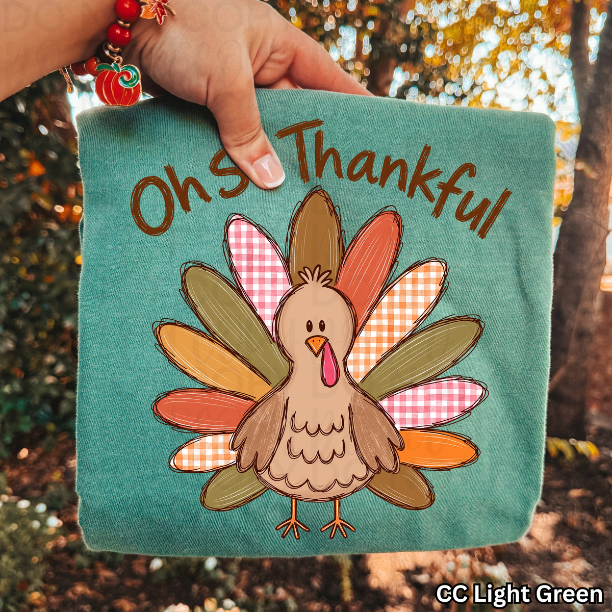 Oh So Thankful Thanksgiving Shirt | Retro Turkey Comfort Colors Tee