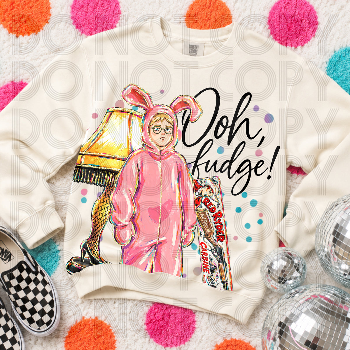 Ooh Fudge Christmas Graphic Tee | Funny Holiday Movie Inspired Shirt | Retro Christmas T-Shirt