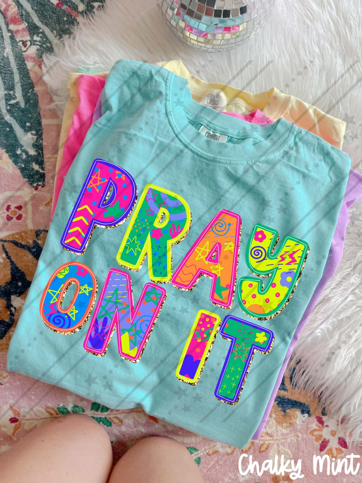 Pray On It | Christian Faith Shirt | Inspirational Religious Graphic Tee | Jesus Shirt | Christian Gift