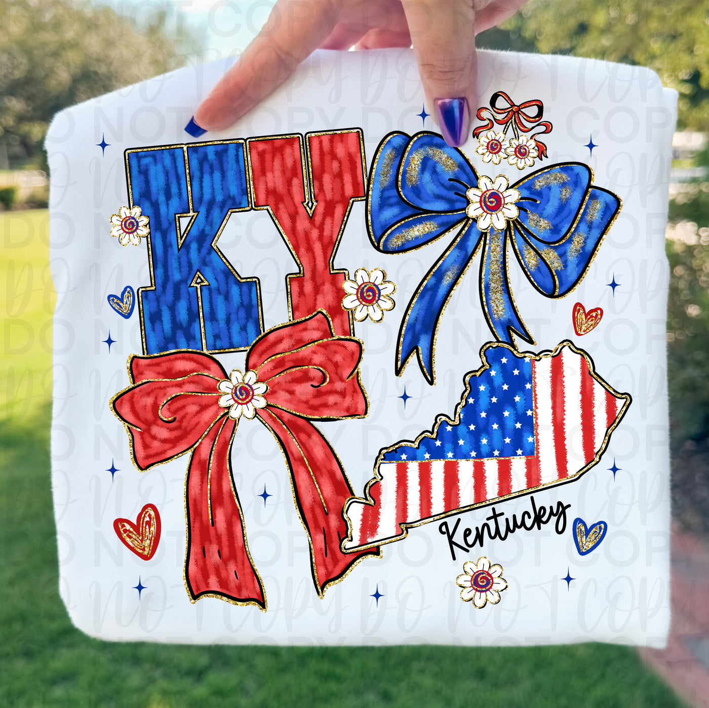 Kentucky Patriotic Shirt | KY Pride Red White and Blue Graphic Tee