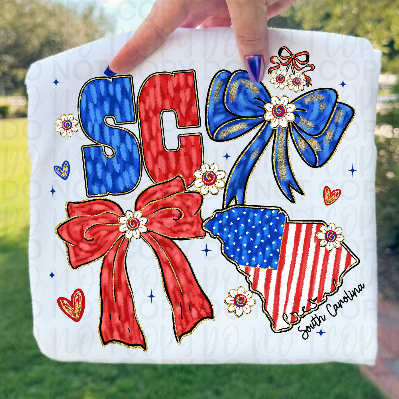 South Carolina Patriotic Shirt |SC Pride Red White and Blue Graphic Tee