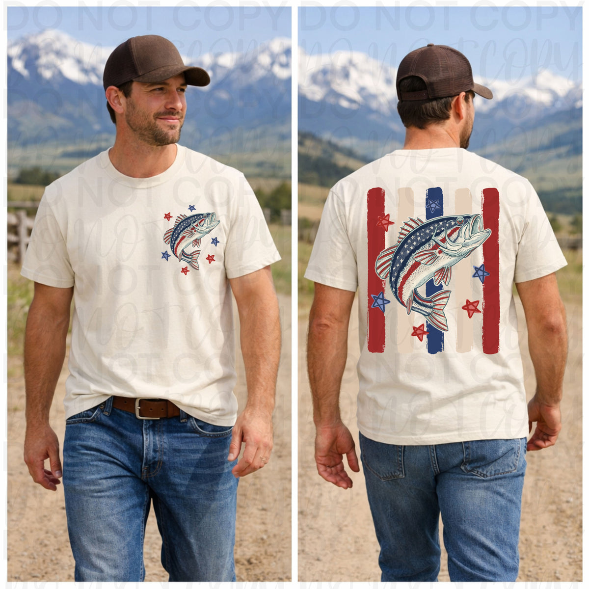 Southern Fishing Flag Shirt, Gildan Bass Hunter Tee, Vintage Lake Life Apparel - Pretty Petty Co