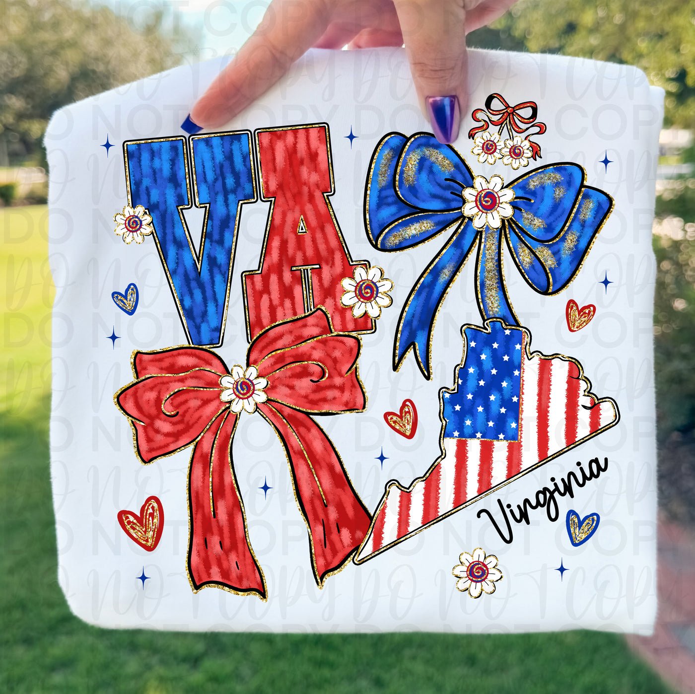 Virginia Patriotic Shirt | VA Pride Red White and Blue Graphic Tee