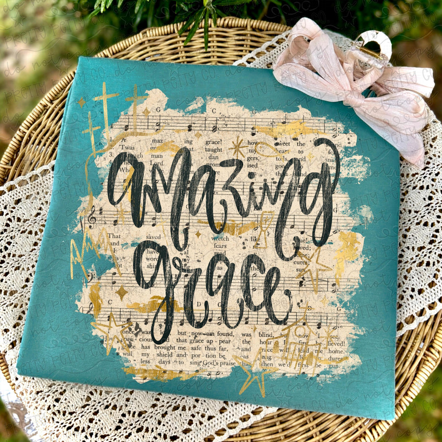Amazing Grace Christian Graphic Shirt – Vintage Hymn Faith Tee