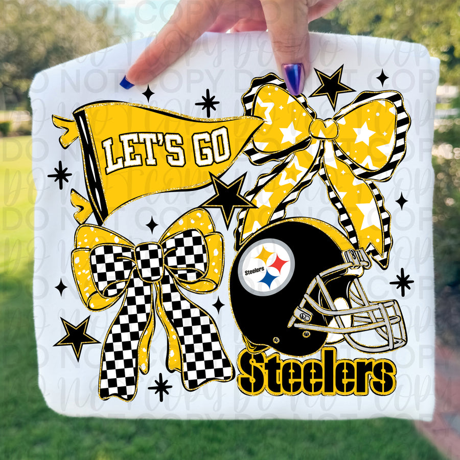Coquette Football Team Graphic Tee | Game Day Bow Football Shirt | Trendy Football Fan Tee