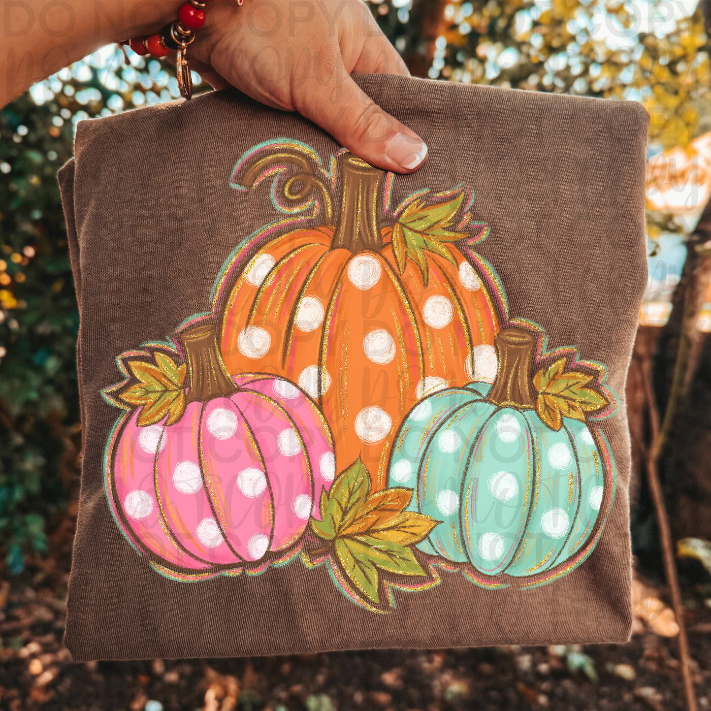 Colorful Polka Dot Pumpkin Shirt | Cute Fall Graphic Tee | Pink & Teal Pumpkin Shirt | Women’s Autumn Thanksgiving Tee