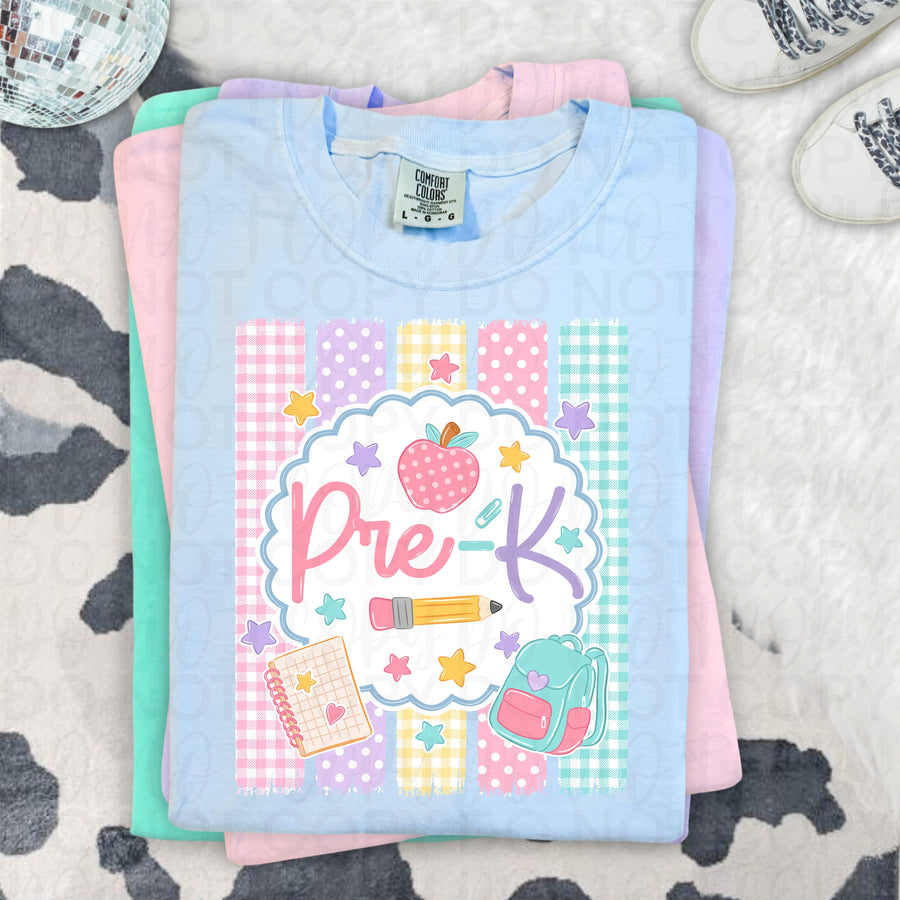 Pre-K Back to School Shirt | First Day of Pre-K Teacher & Student Tee