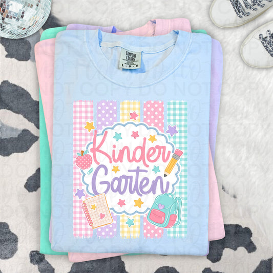 Kindergarten Back to School Shirt | First Day of Kindergarten Teacher & Student Tee