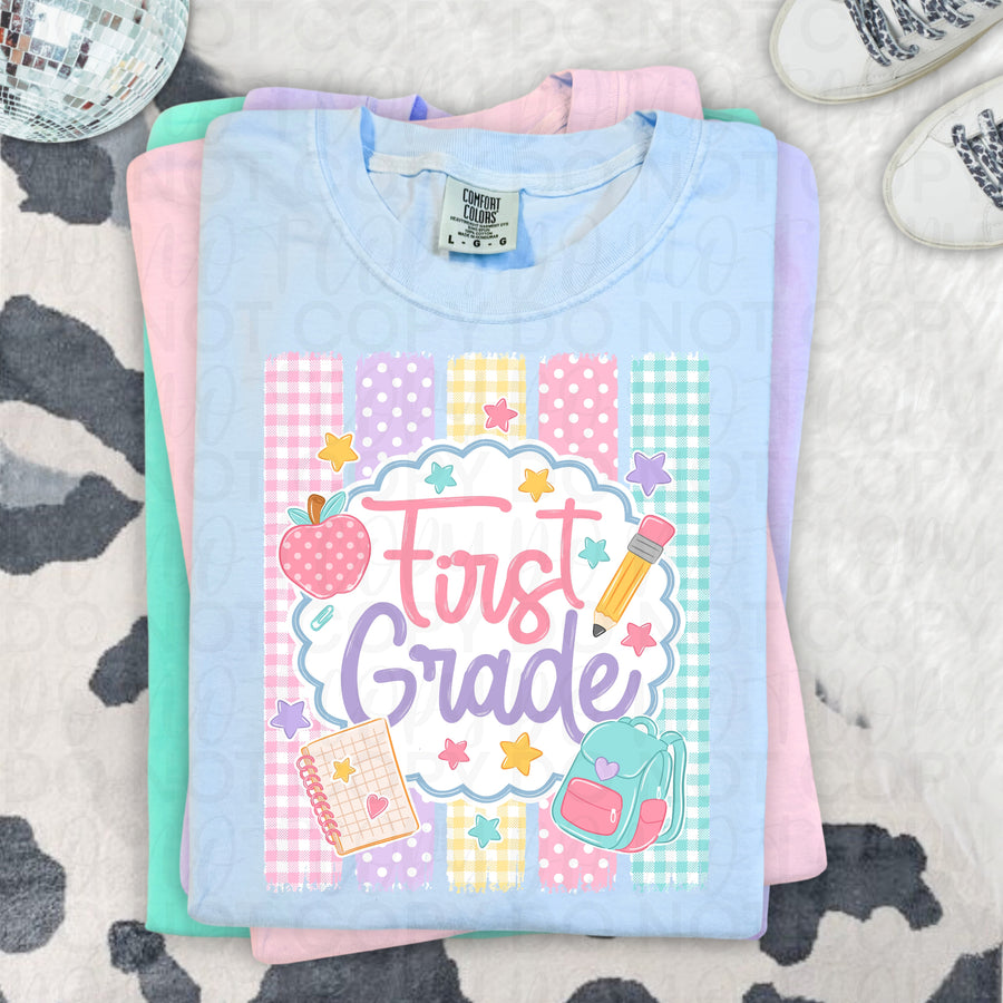 First Grade Back to School Shirt | First Day of First Grade Teacher & Student Tee