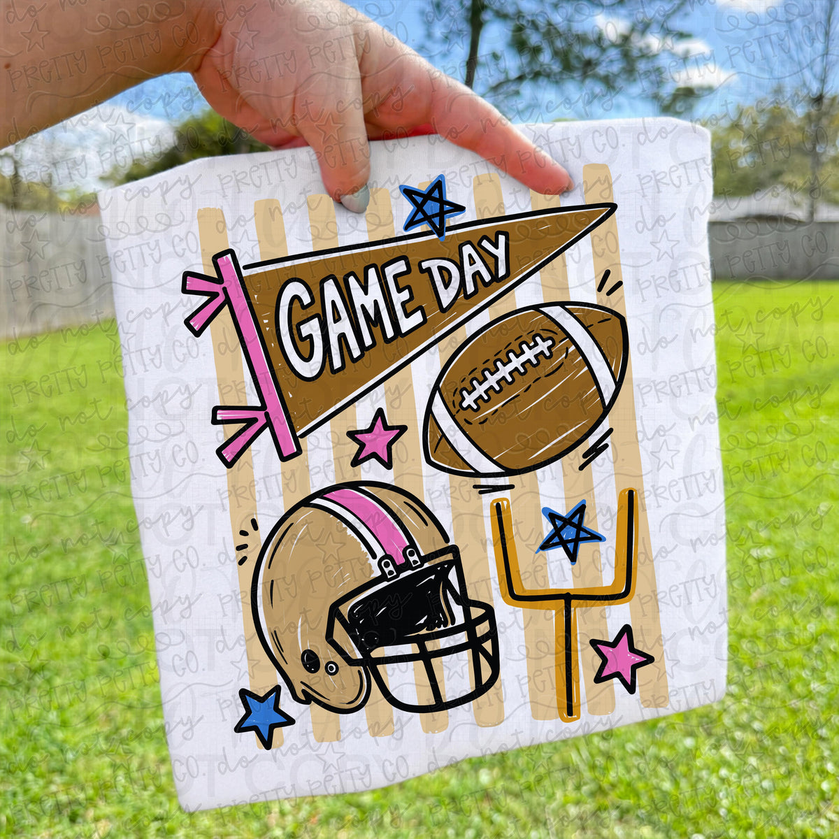 Preppy Football Shirt | Cute Football Game Day Tee | Coquette Football Shirt | Tailgate Graphic Tee | Football Fan Apparel