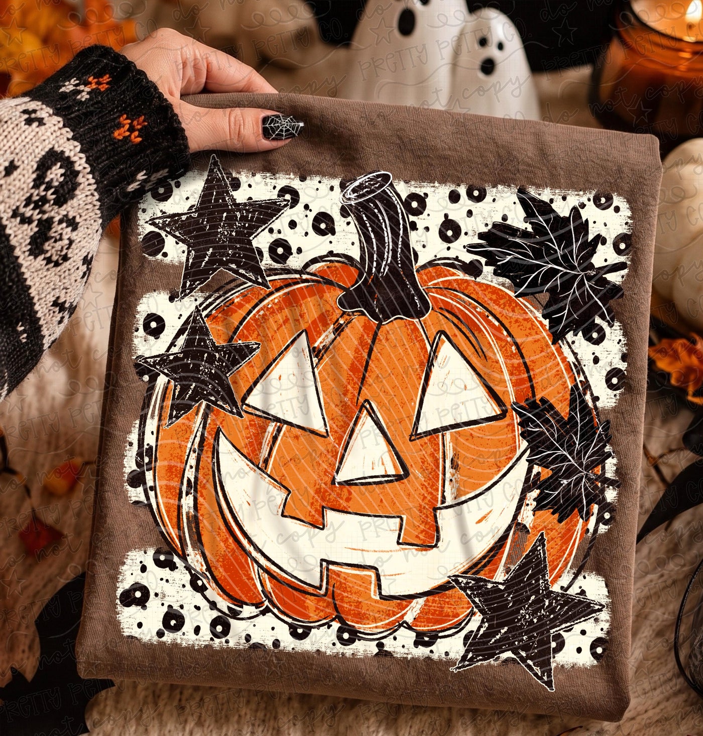 Vintage Jack O’ Lantern Graphic Tee | Retro Pumpkin Halloween Shirt | Spooky Fall Tee
