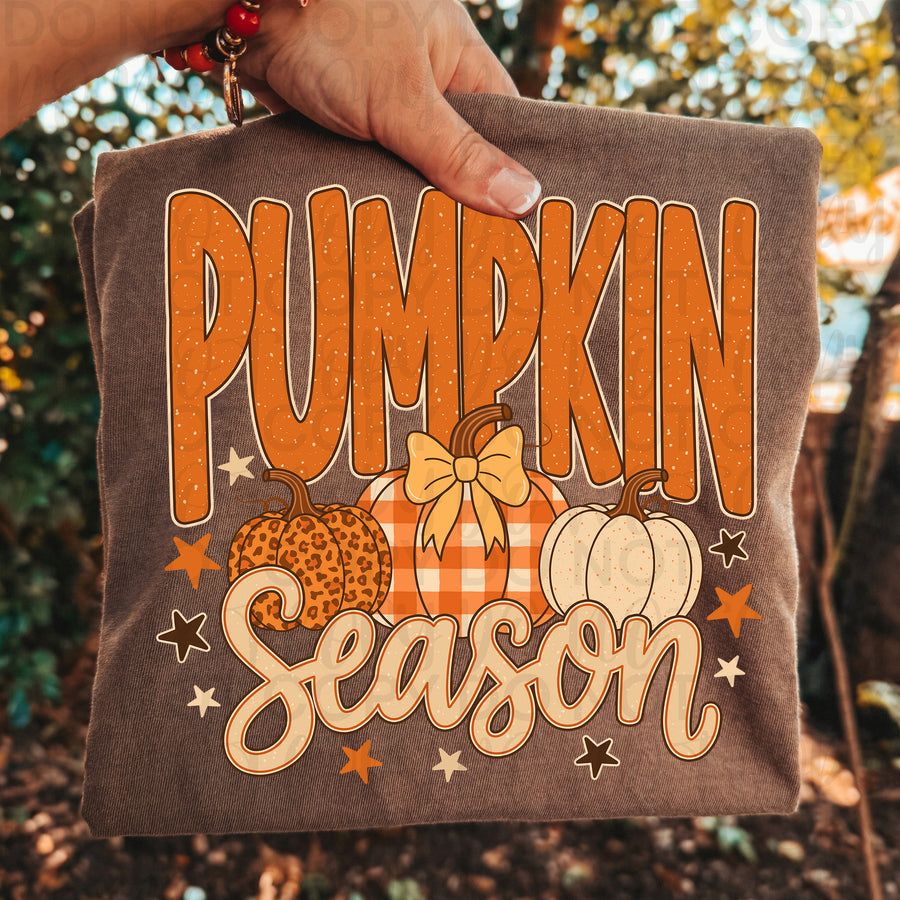 Pumpkin Season Shirt | Cute Fall Pumpkin Graphic Tee | Cozy Autumn Pumpkin T-Shirt | Trendy Harvest Season Apparel