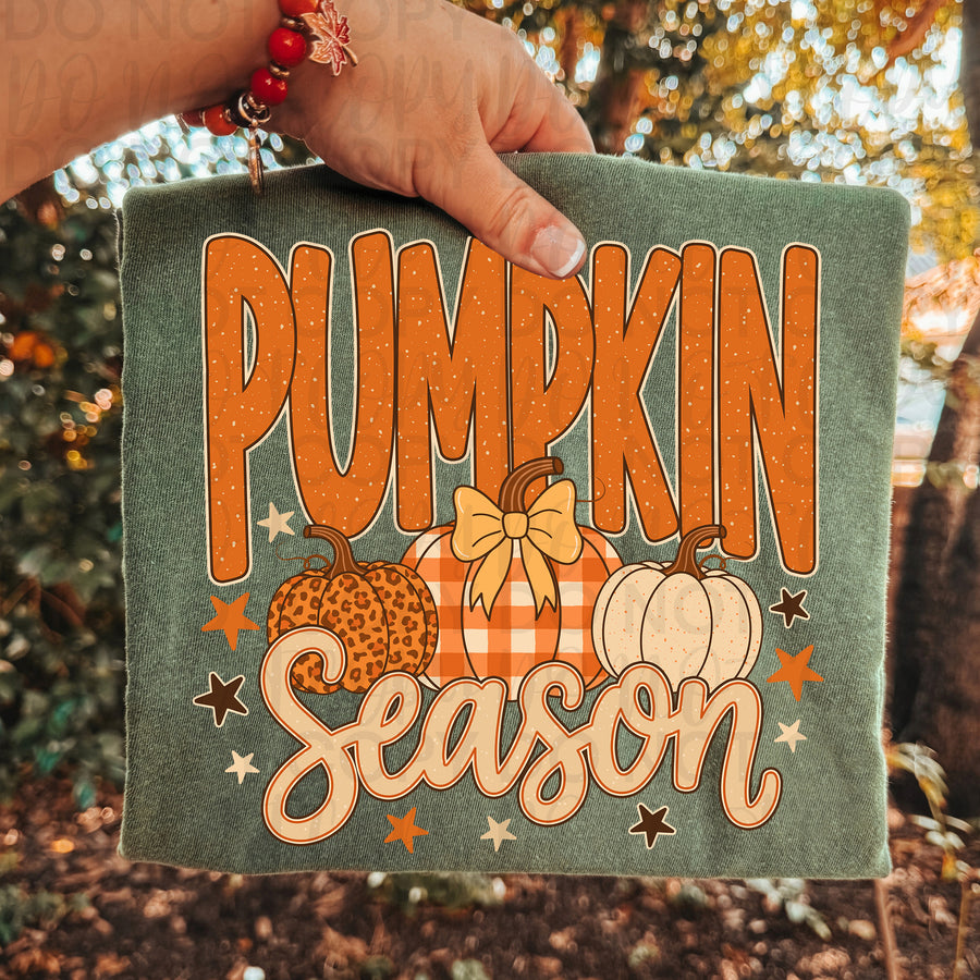 Pumpkin Season Shirt | Cute Fall Pumpkin Graphic Tee | Cozy Autumn Pumpkin T-Shirt | Trendy Harvest Season Apparel