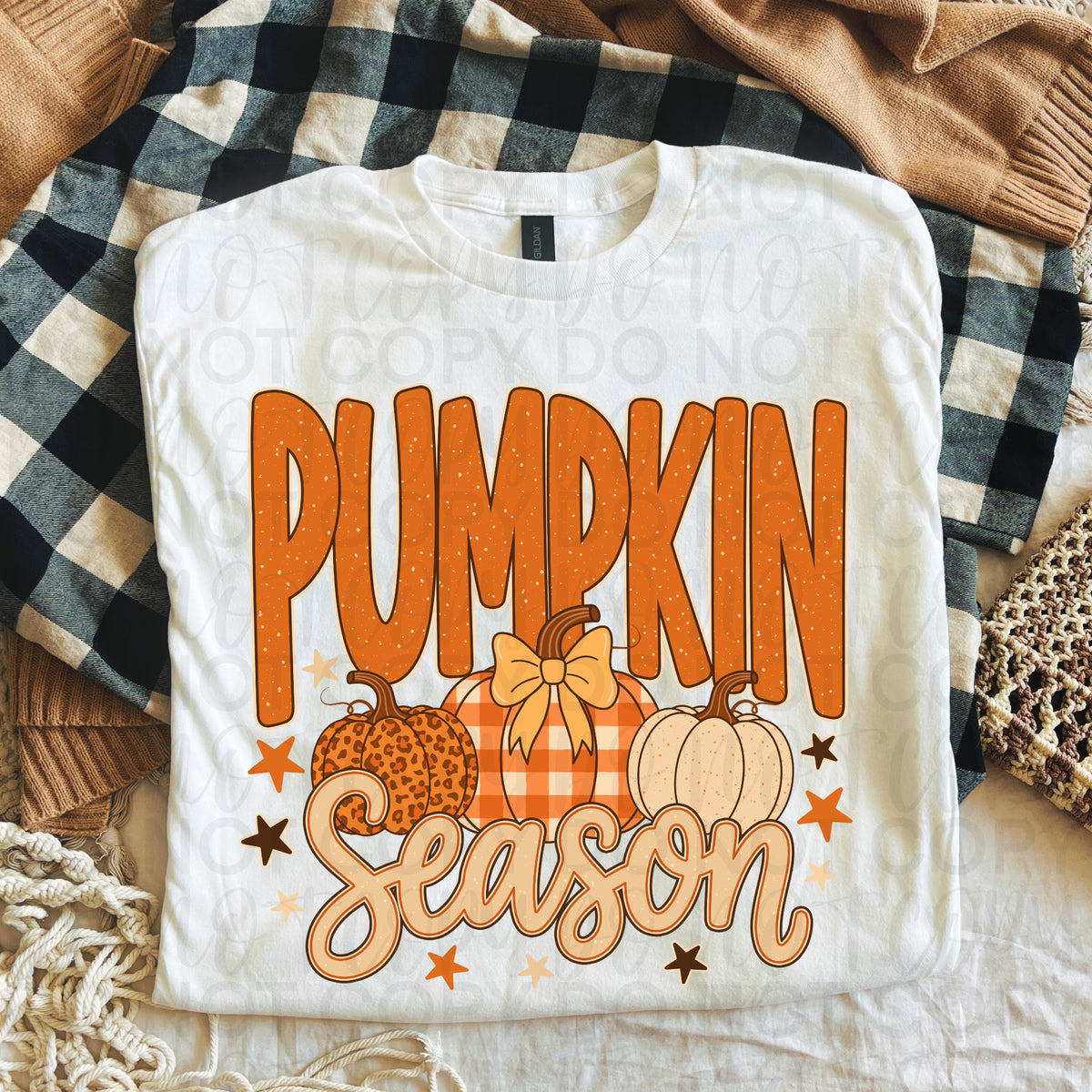 Pumpkin Season Shirt | Cute Fall Pumpkin Graphic Tee | Cozy Autumn Pumpkin T-Shirt | Trendy Harvest Season Apparel