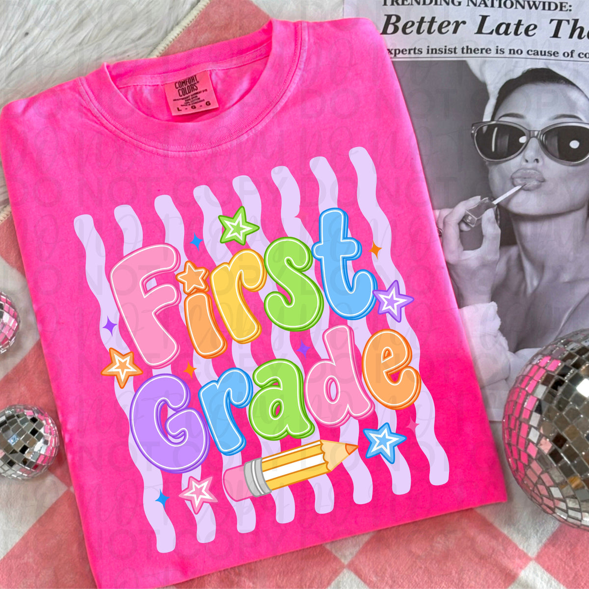 First Grade Back to School Shirt | First Day of First Grade Teacher & Student Tee