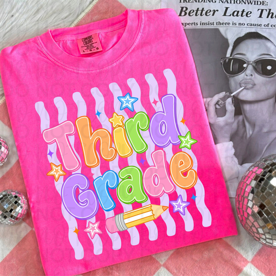 Third Grade Back to School Shirt | First Day of Third Grade Teacher & Student Tee
