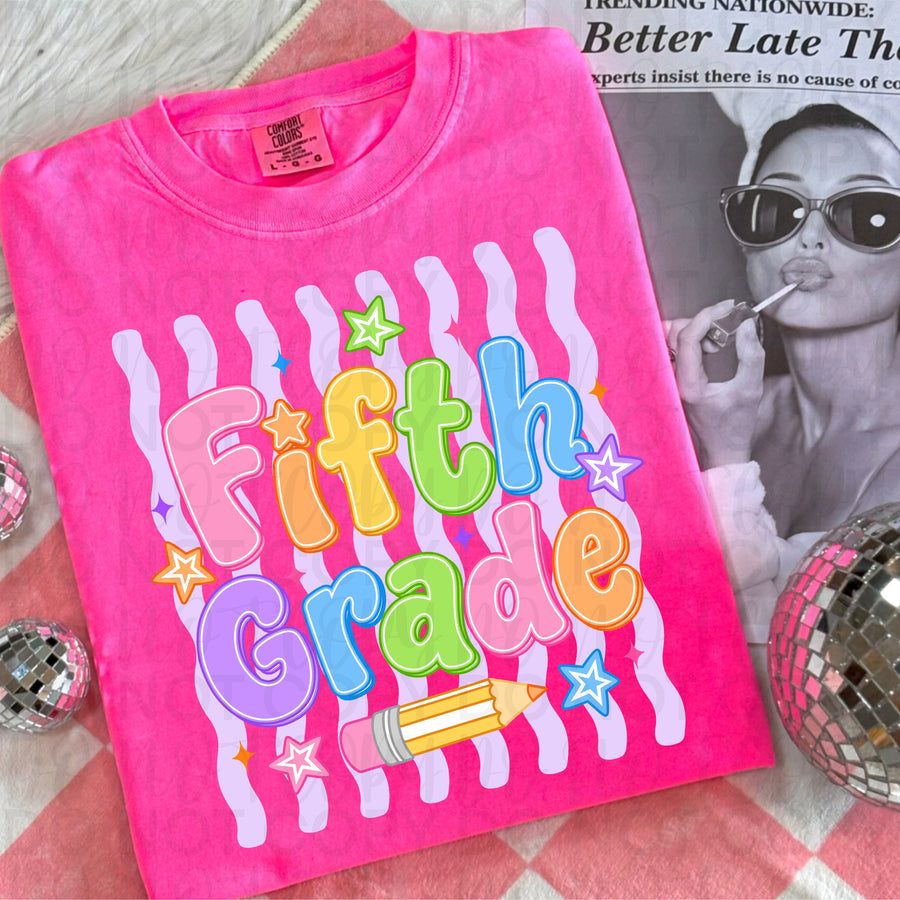 Fifth Grade Back to School Shirt | First Day of Fifth Grade Teacher & Student Tee