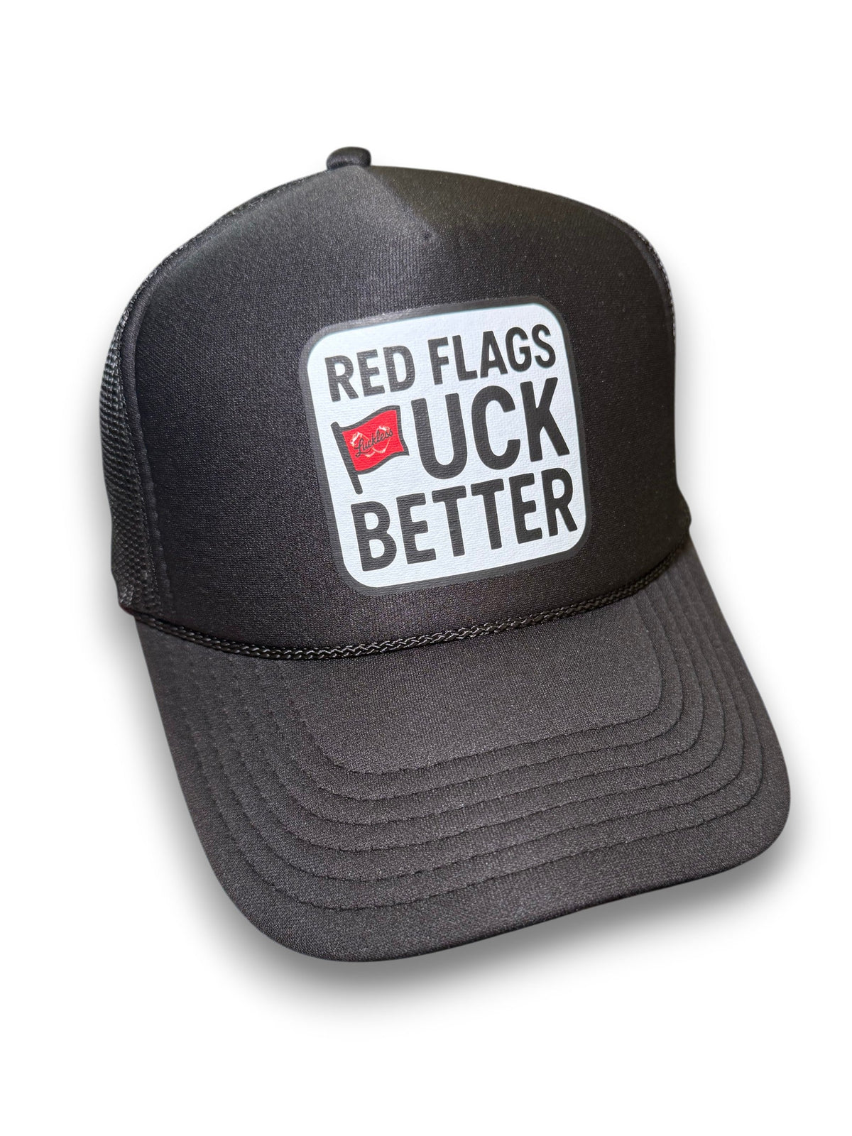 Red Flags Fuck Better Trucker Hat - Pretty Petty Co