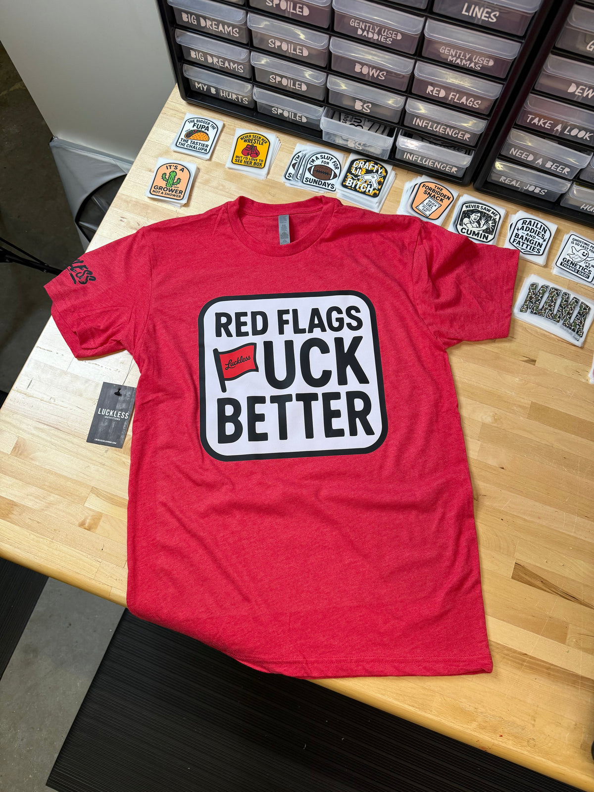 Red Flags Fuck Better Tee - Pretty Petty Co