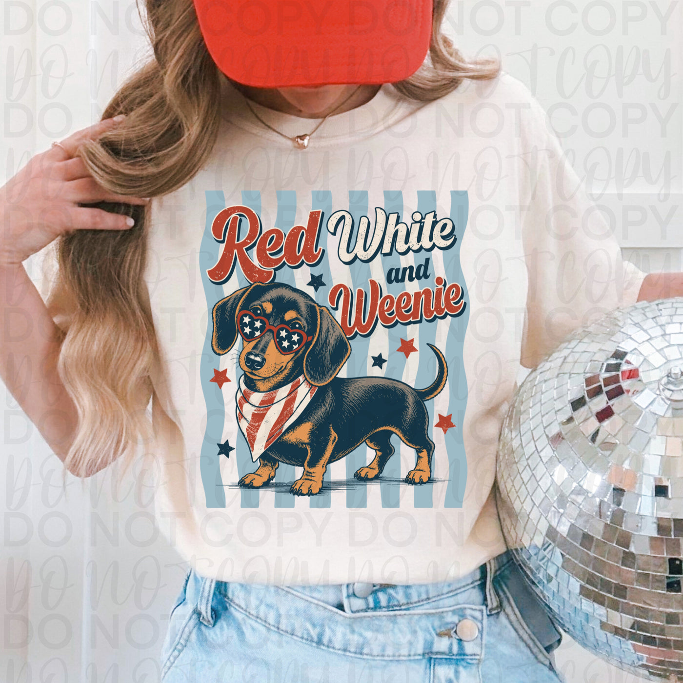 Red White and Weenie Shirt | Patriotic Dachshund 4th of July Dog Lover Tee
