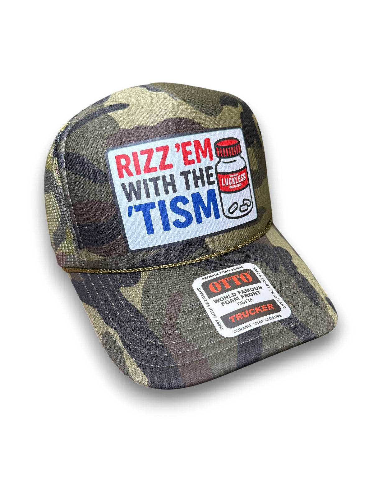 Rizz 'Em With The 'Tism Trucker Hat - Pretty Petty Co