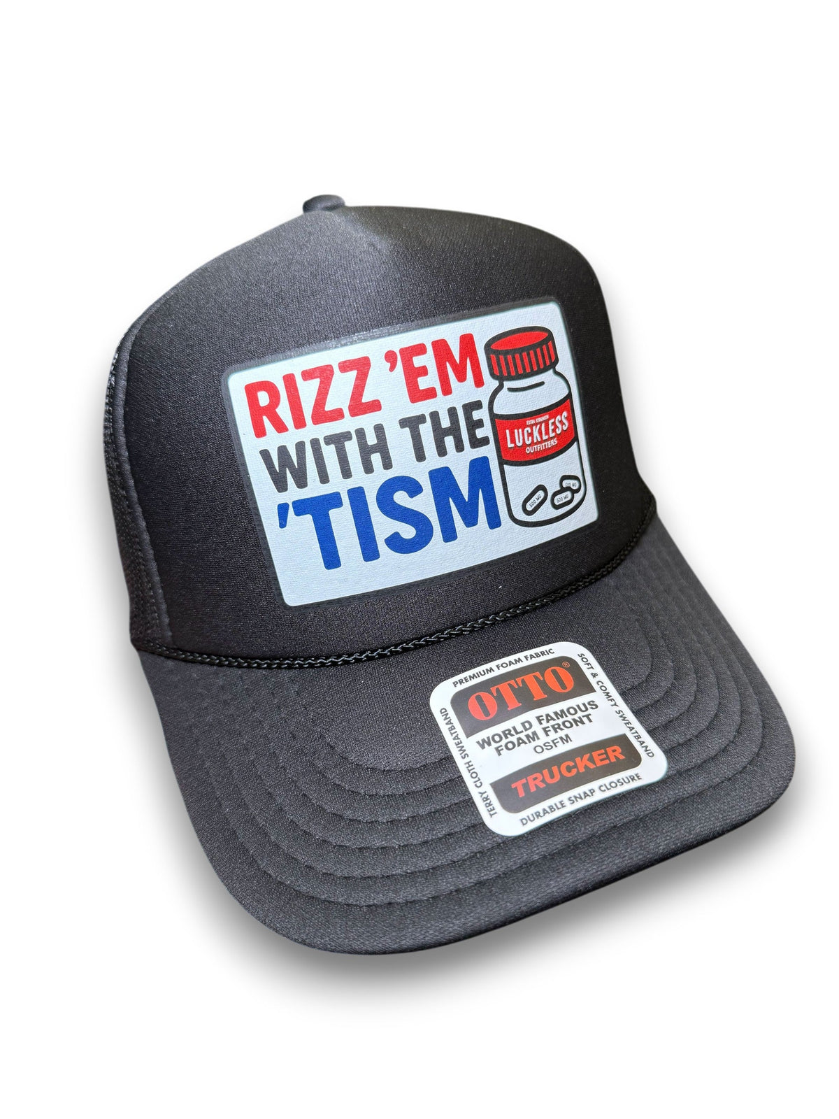 Rizz 'Em With The 'Tism Trucker Hat - Pretty Petty Co