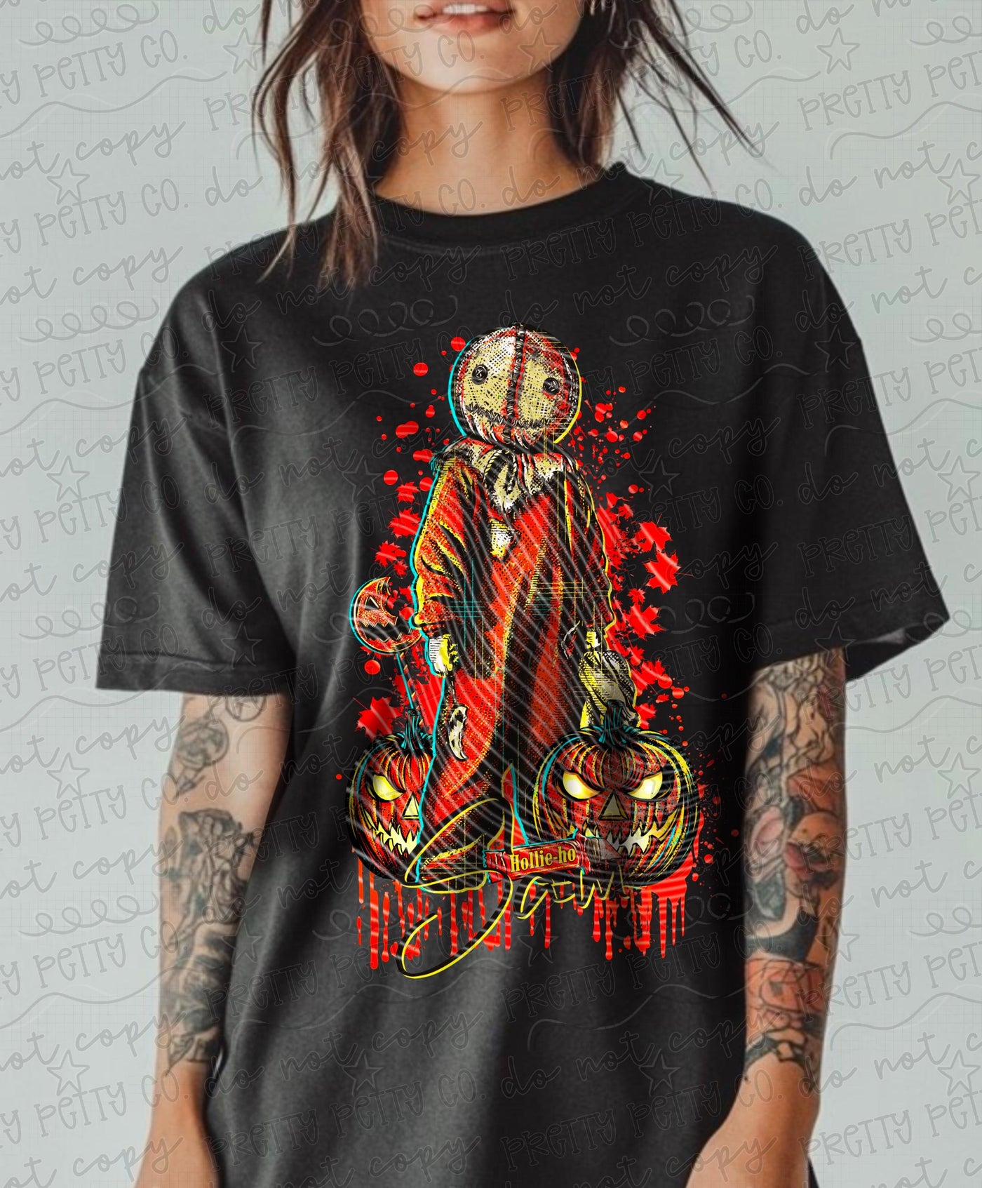 Trick or Treat Horror Graphic Tee | Halloween Character Shirt | Spooky Season Tee