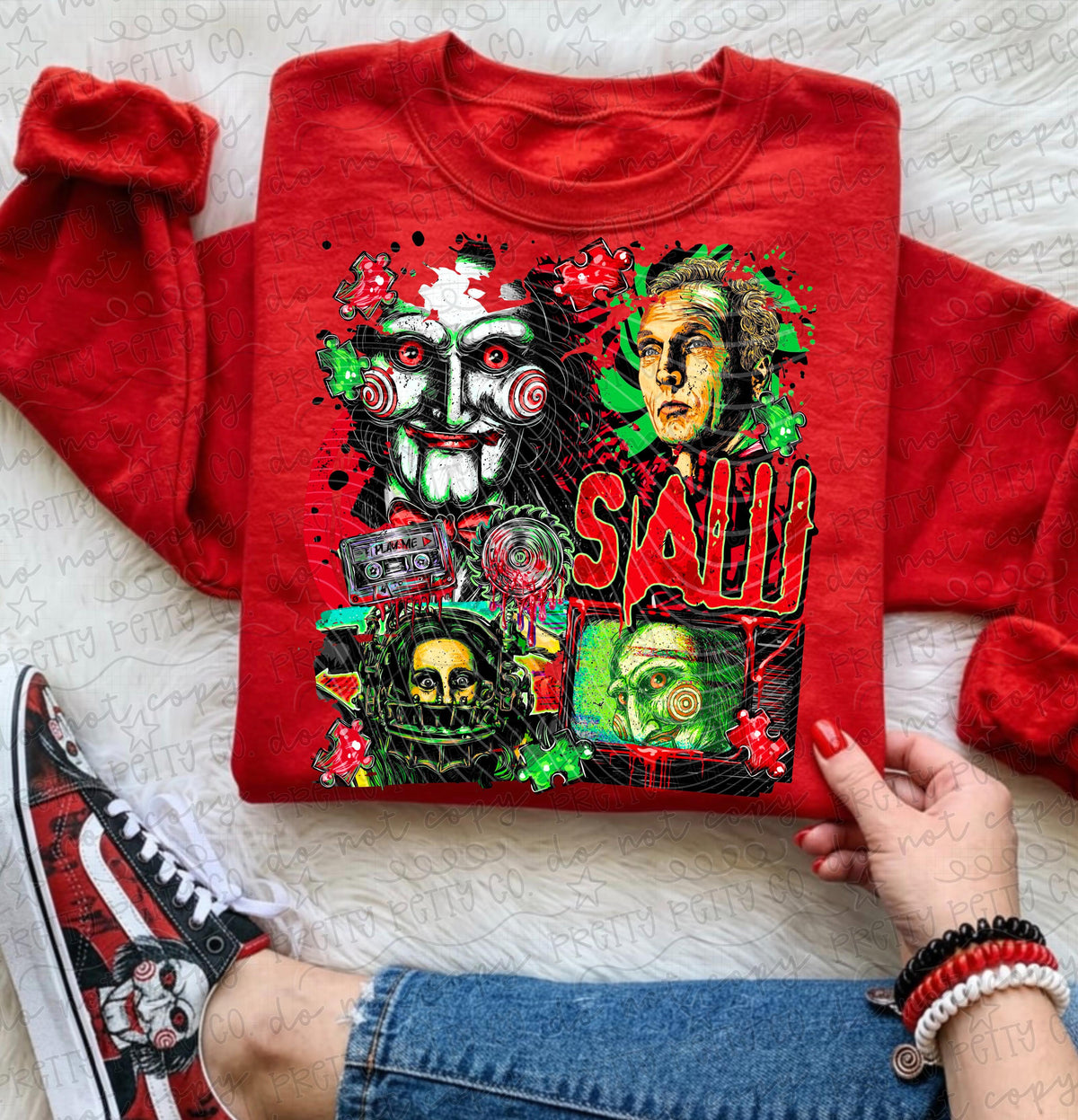 Creepy Puppet Horror Graphic Tee | Spooky Halloween Shirt